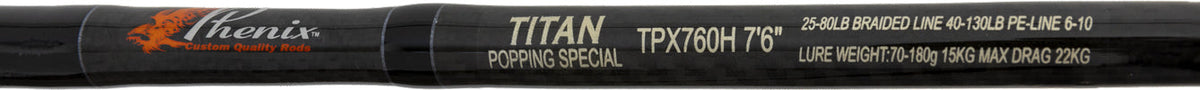 Phenix Titan Popping Spinning Rods